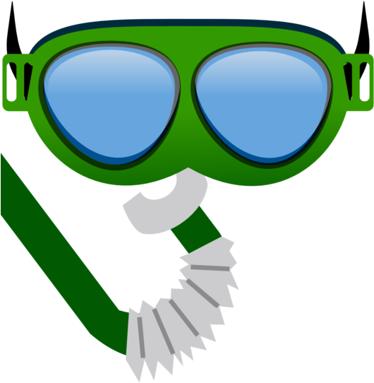 Snorkeling Gear Clipart (566x800), Png Download
