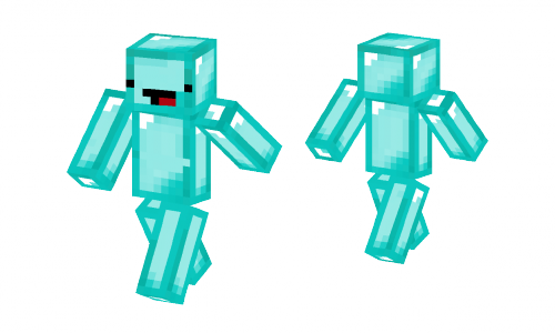 Nova Skin - Minecraft Diamond Derpy Skins (500x300), Png Download