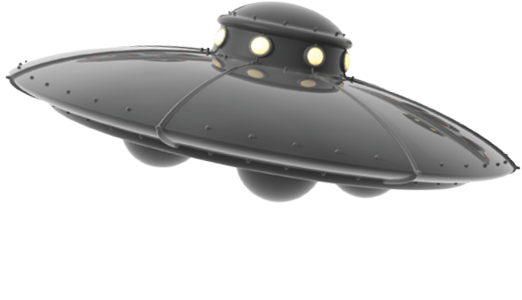 Ufo Glider Mksr - Ufo (522x300), Png Download
