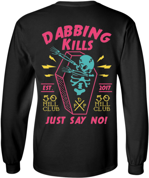 Dabbing Kills Long Sleeve Shirt - 50 Mill Club Pewdiepie (600x600), Png Download