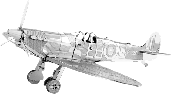 Metal Earth Aviation - Metal Earth Supermarine Spitfire Model (600x335), Png Download