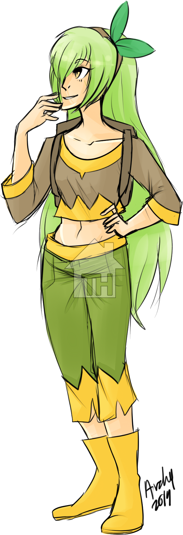 20$ Turtwig Trainer's Gallery - Cartoon (816x1864), Png Download