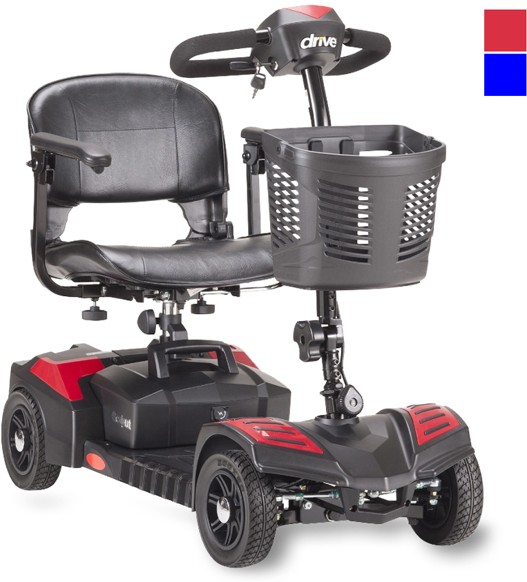 Drive Medical Spitfire Scout 4 Scooter - Scout 4 Travel Mobility Scooter (860x860), Png Download