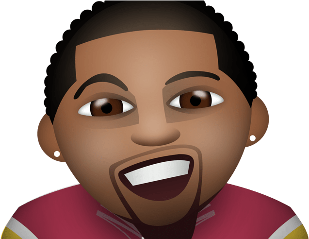Top 40 Fantasy Football Emojis - Black Guy Emoji (800x491), Png Download