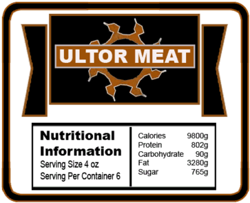 Ultor Meat Label - Meat (400x400), Png Download