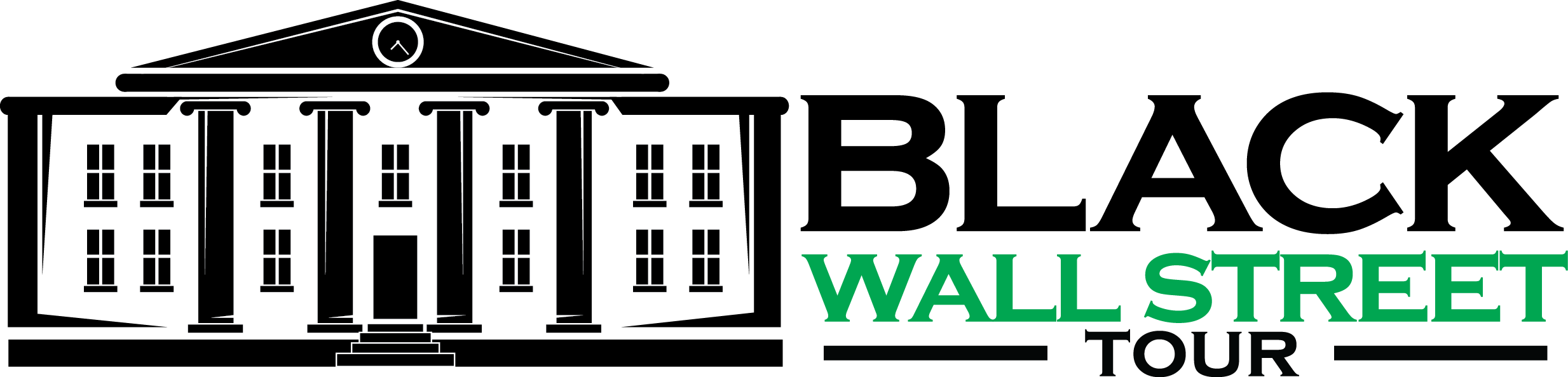 Logo - Black Wall Street Original Logo (2467x594), Png Download