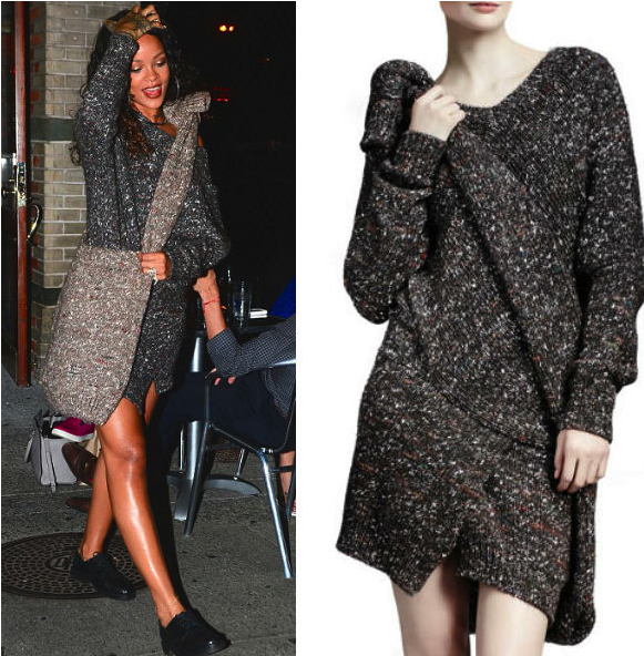 Rihanna Wins Fall - Stella Mccartney Knitted Bag (622x591), Png Download