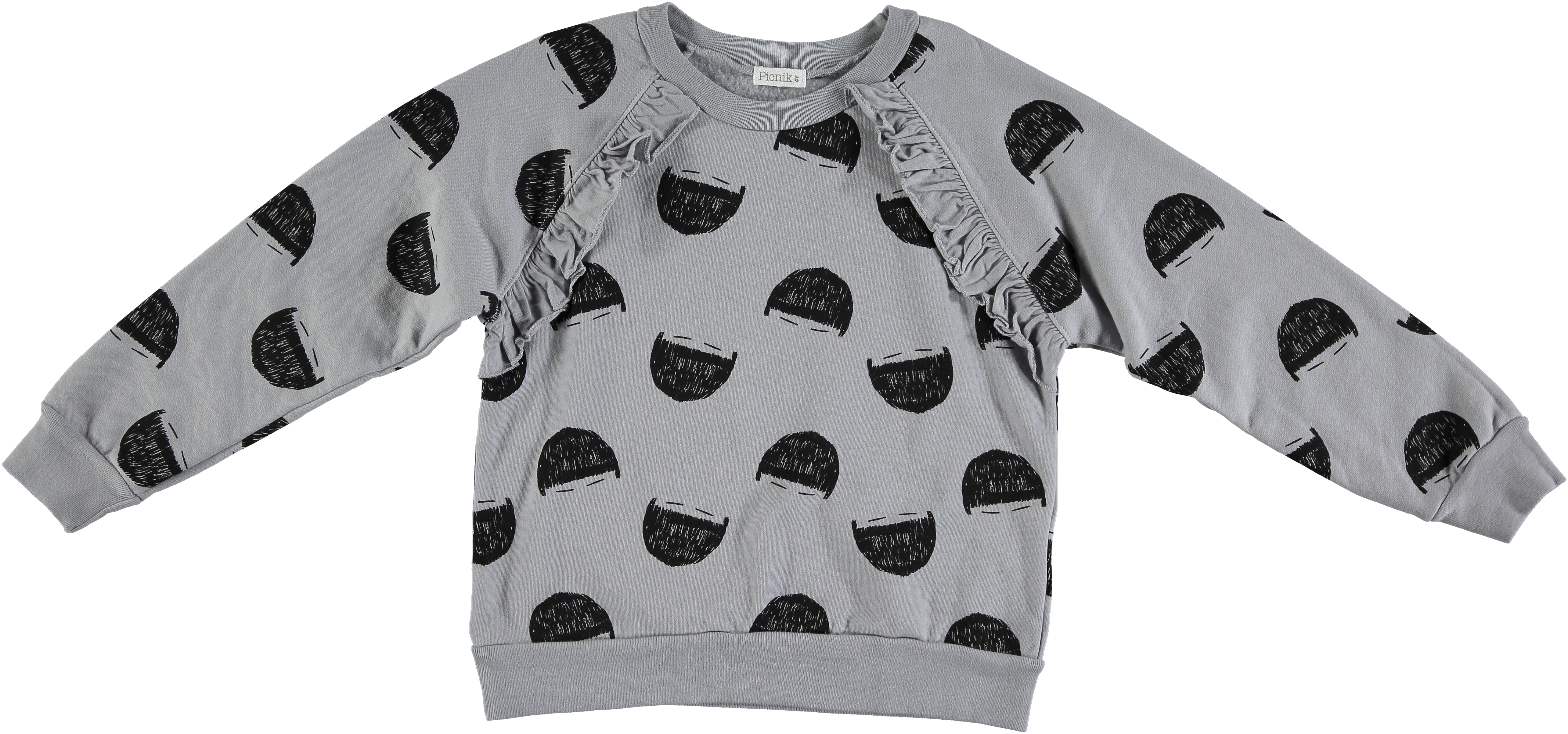 Picnik Girl Hair Sweatshirt (5139x2407), Png Download
