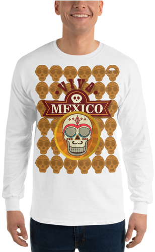 Long Sleeve T-shirt Viva Mexico By Moon & Rain - Long-sleeved T-shirt (500x500), Png Download