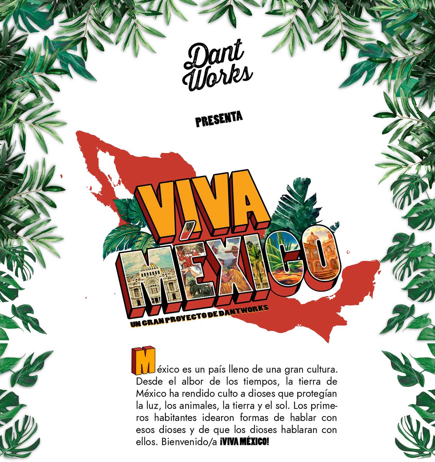 ¡viva México On Behance (1400x1484), Png Download