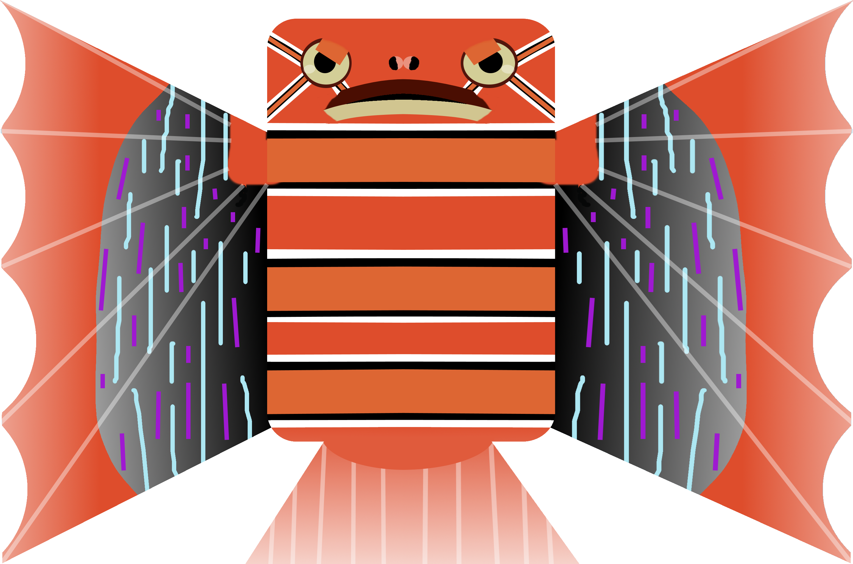 Animalblackfoot Lionfish - Illustration (3000x2300), Png Download