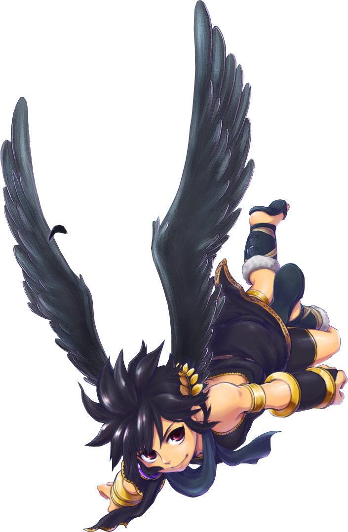 Dark Pit Kid Icarus Uprising, Black Pit, Super Smash - Dark Pit Kid Icarus Fanart (705x1078), Png Download