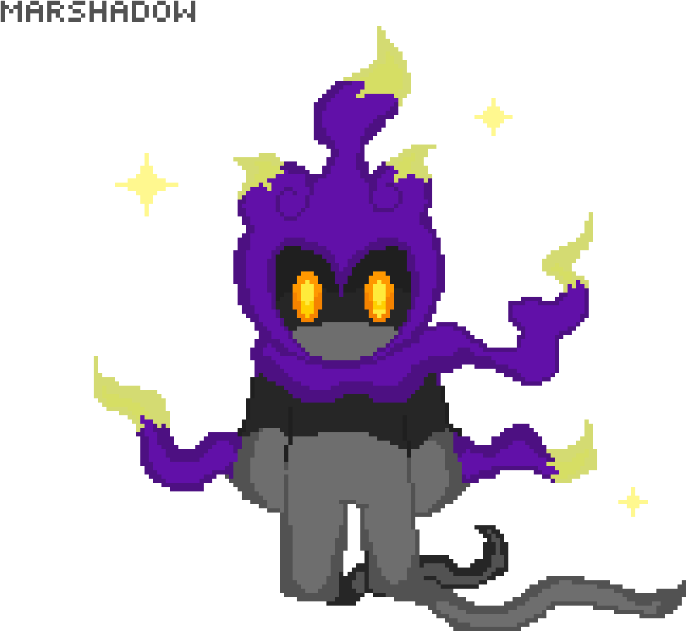 Marshadow - Illustration (1200x1200), Png Download