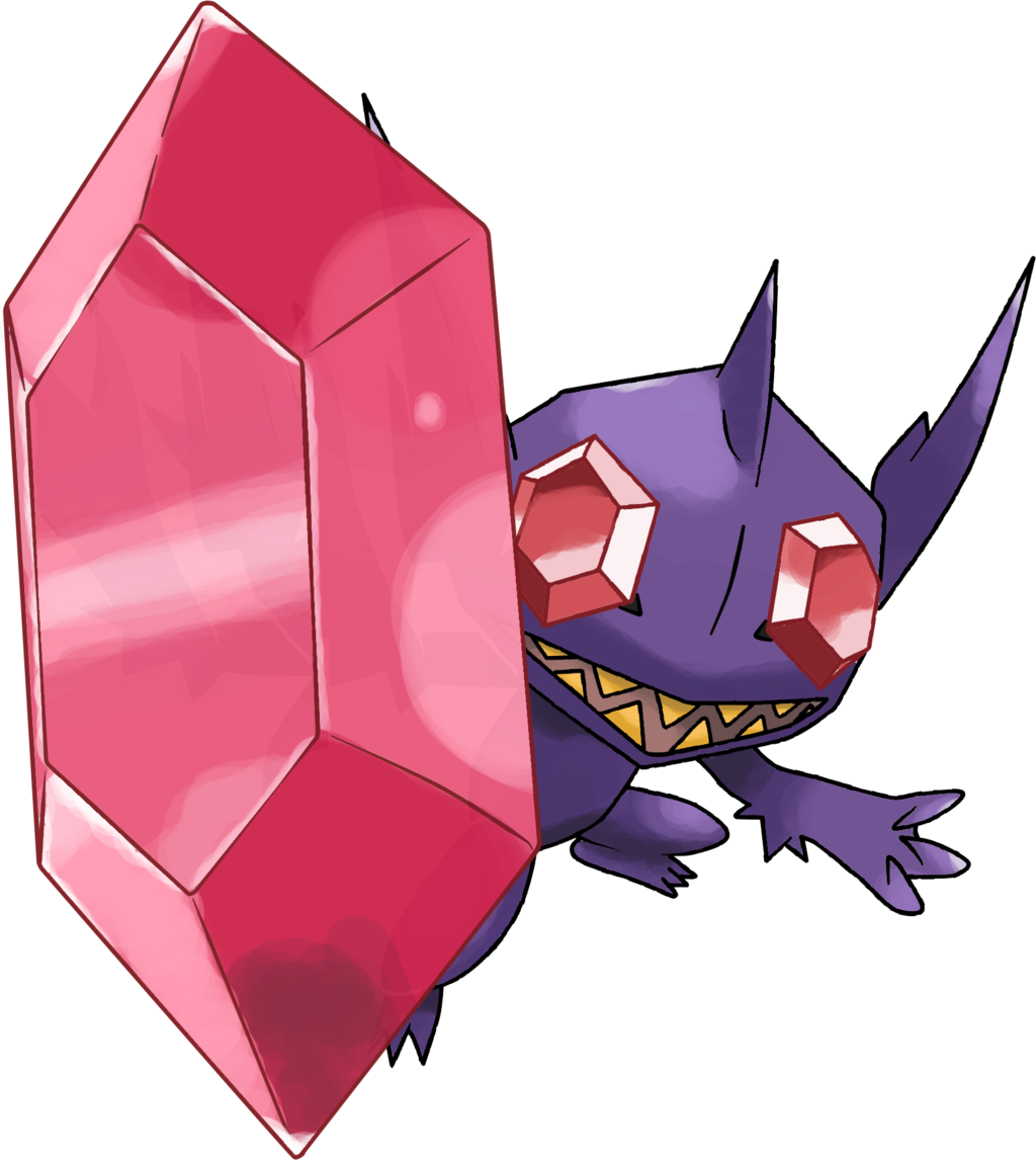 Mega Sableye - Sableye Pokemon Mega Evolution (1024x1146), Png Download