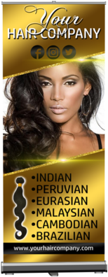 Retractable Banner - 134 Lace Frontal Closure & Baby Hair Brazilian (480x448), Png Download