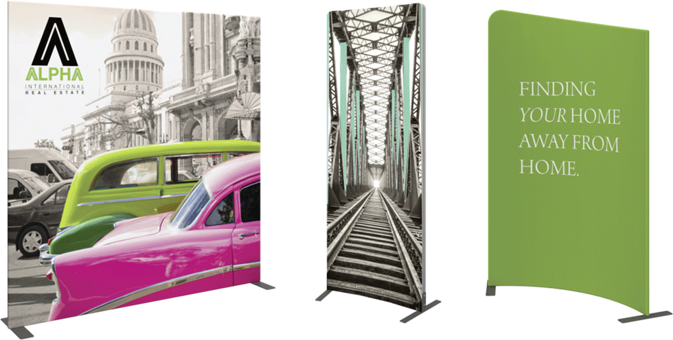 Bannerstands 03 Fabricframe - American Industrial I Framed Print - Black - 126cm (980x496), Png Download