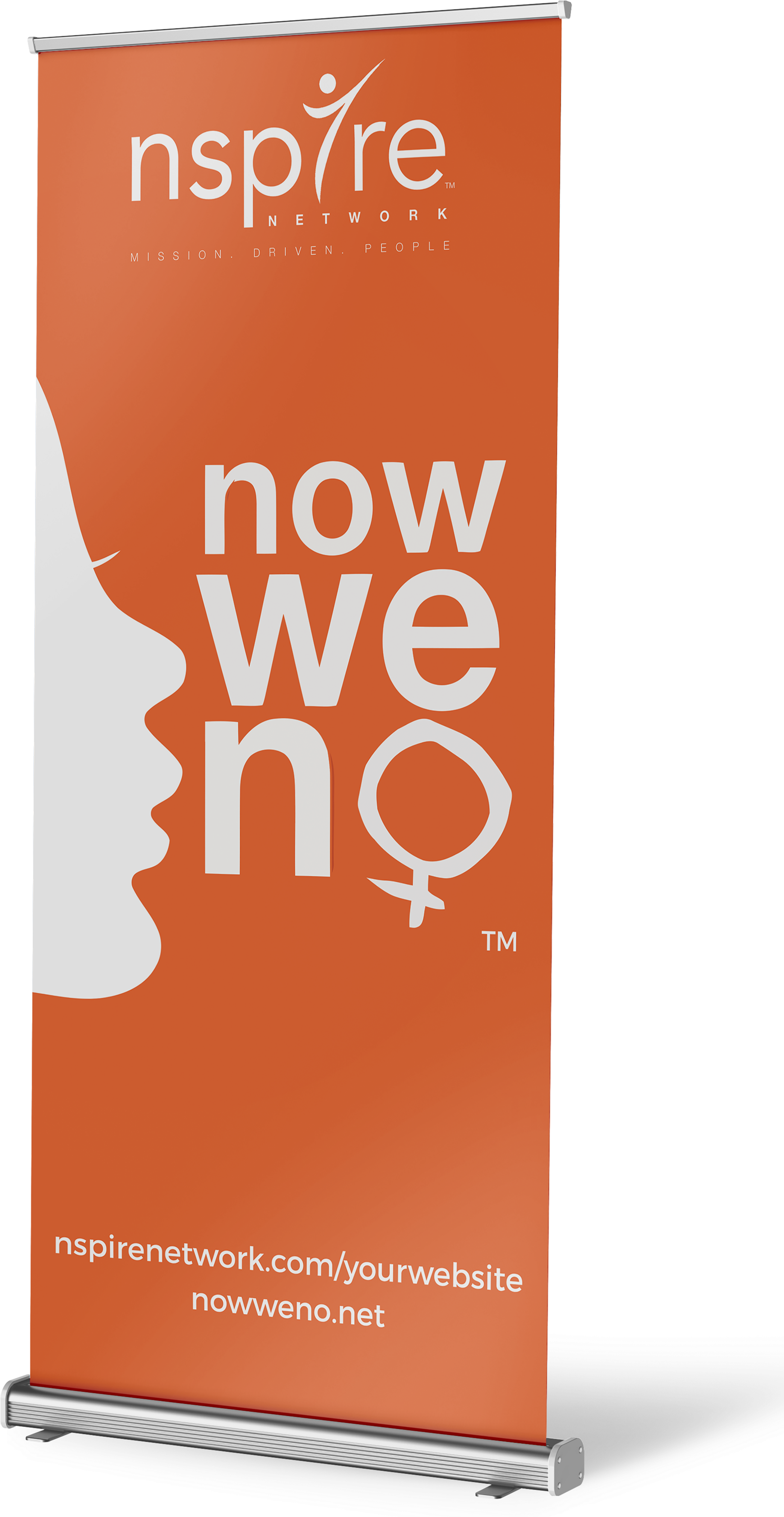 Now We No Retractable Banner (2408x4500), Png Download