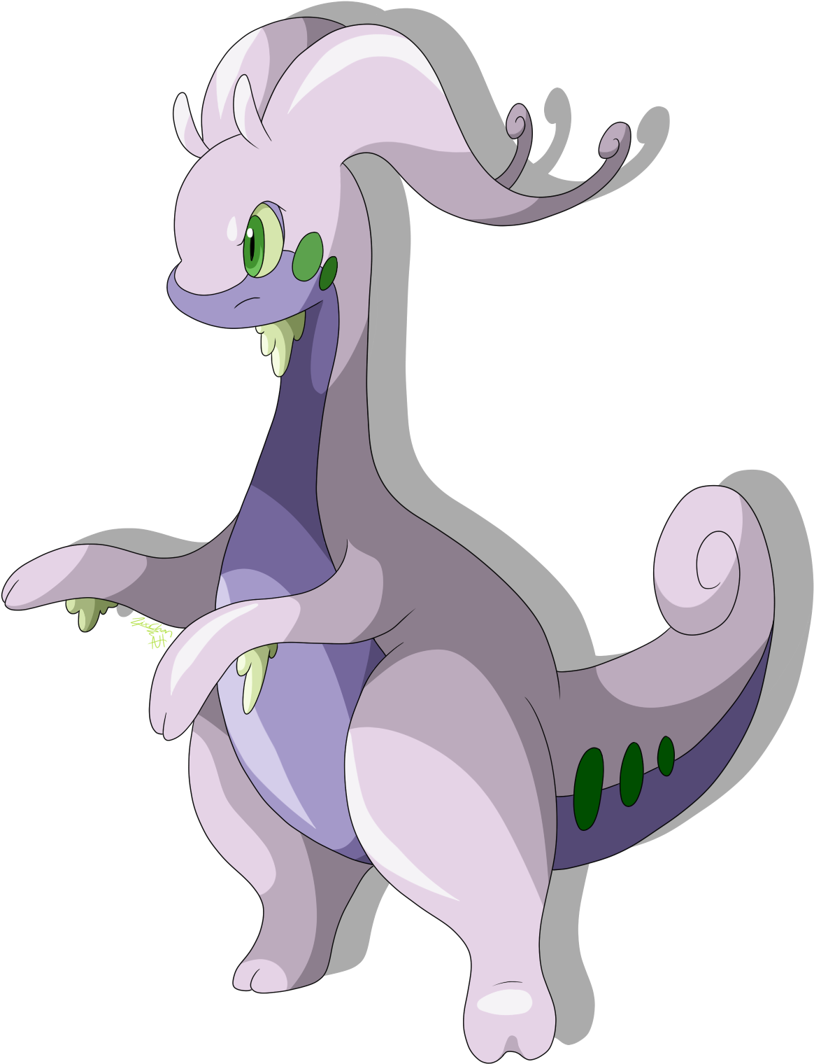 “ Goodra In Telefang Artwork - Telefang Pokemon (1179x1533), Png Download