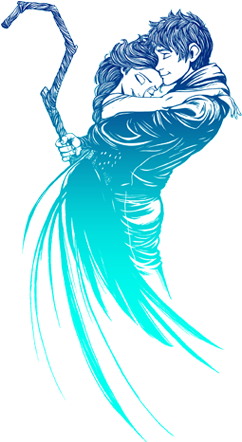 Elsa & Jack Frost Wallpaper Entitled Jack Frost And - Queen Elsa And Jack Frost Fanart (472x447), Png Download