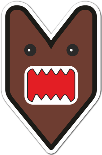 Car & Motorbike Stickers - Domo (332x500), Png Download
