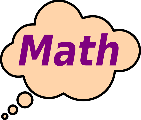 Algebra Clipart - Thought Bubble (600x510), Png Download