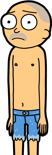 Kitchen Boy Morty - Pocket Mortys (248x661), Png Download