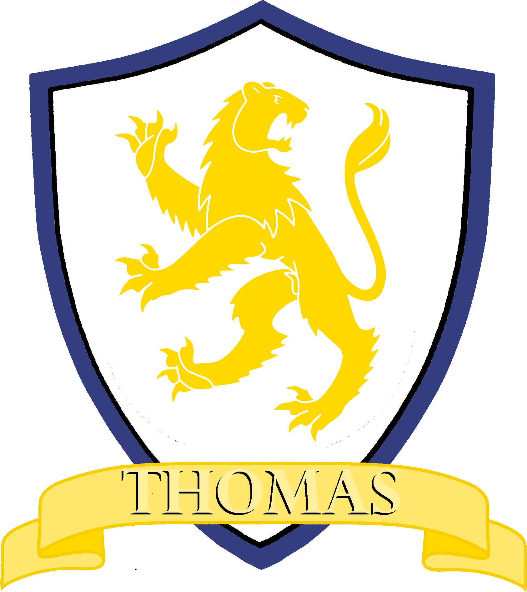 79kib, 2000x2448, Thomas Family Sigil - Coat Of Arms Panther (2000x2448), Png Download