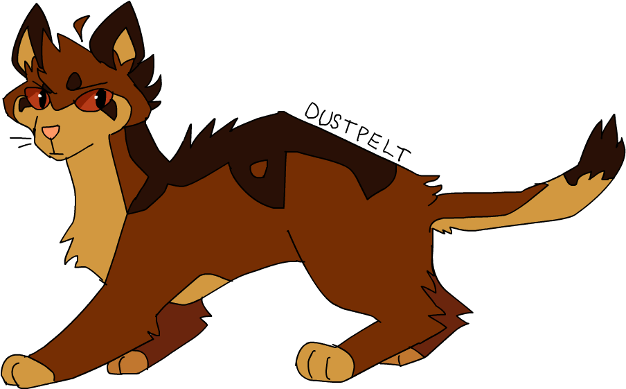Drawn Cub Senpai - Nifty Senpai Warriors Designs Dustpelt (1000x560), Png Download
