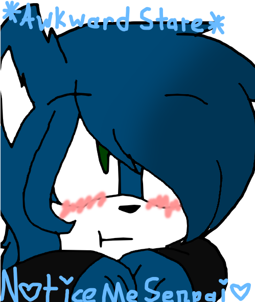 Xx~wanting Your Senpai To Notice You Like-~xx - Cartoon (498x600), Png Download