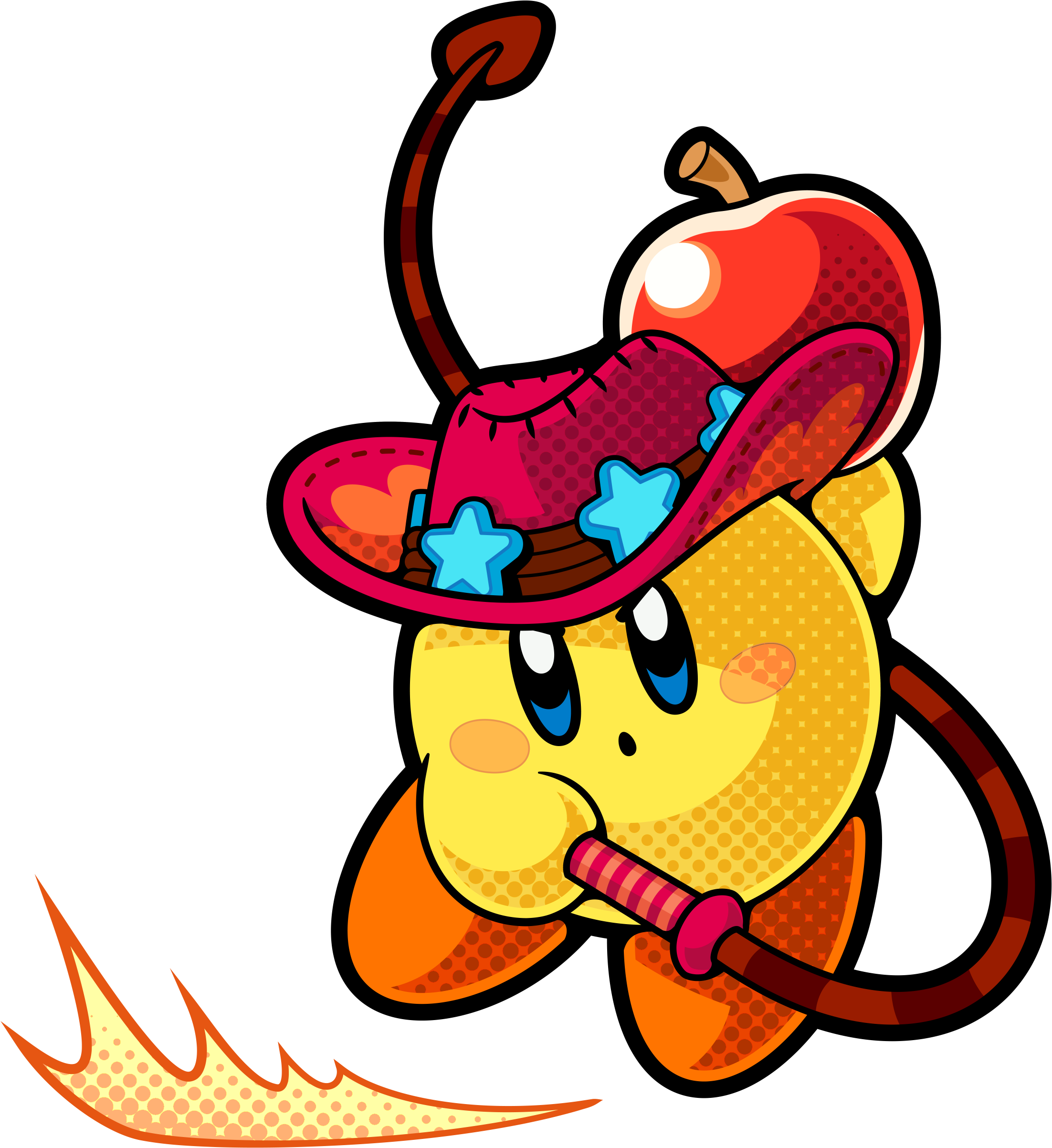 Flagball - Kirby Battle Royale (3ds) (2532x2683), Png Download