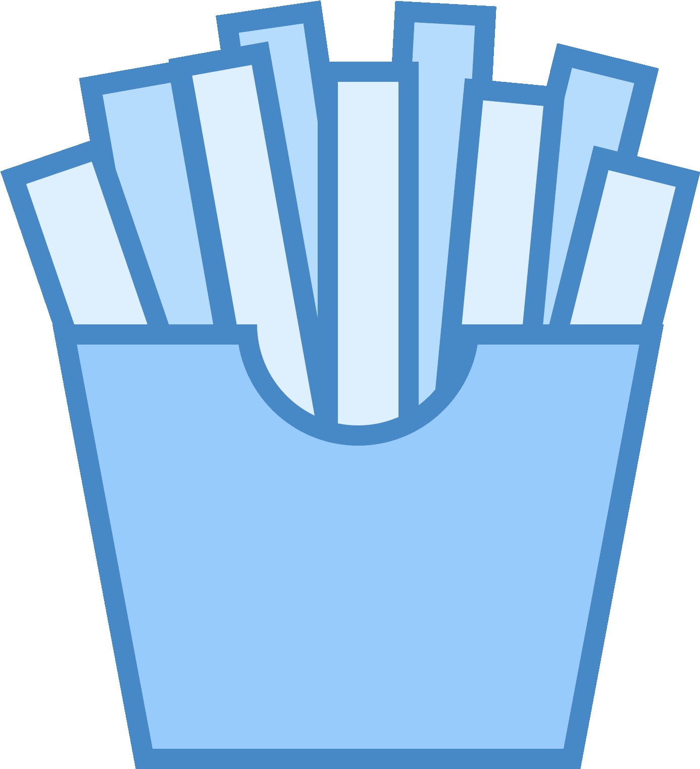 Papas Fritas Icon - Fries Icon (1600x1600), Png Download