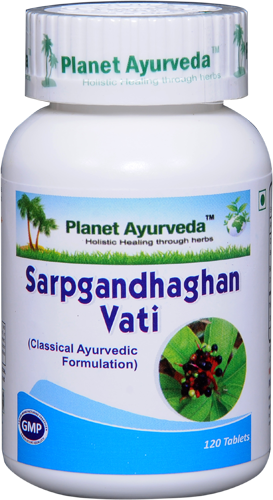 Sarpagandha Ghan Vati - Planet Ayurveda Female Health (273x500), Png Download