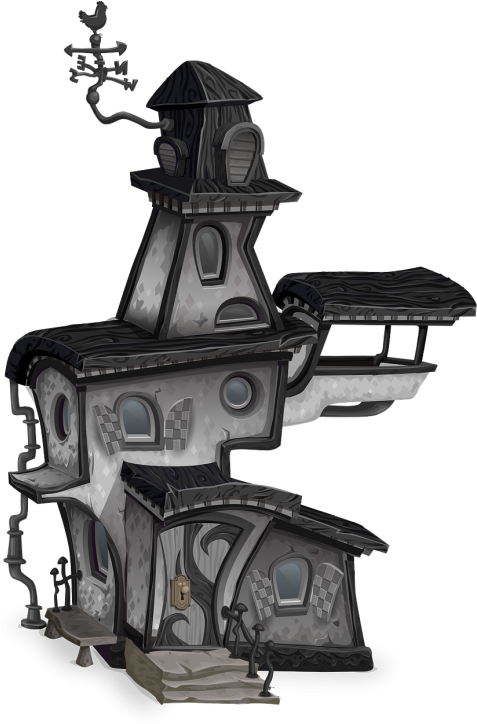 Haunted - Ghost (500x741), Png Download