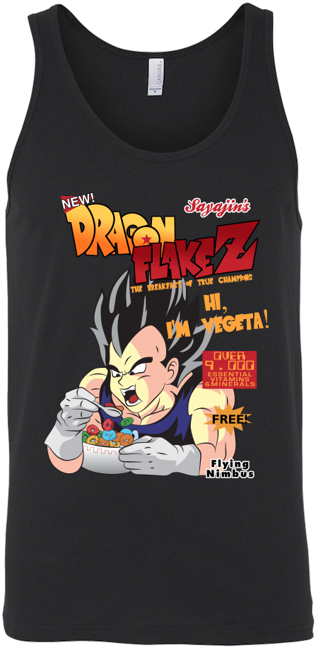 Super Saiyan Vegeta Dragon Flake Z Cereal - Easily Distracted By Pugs (1000x1000), Png Download