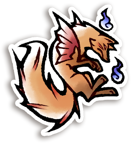 Kitsune Vinyl Sticker - Jack Wolfskin (500x500), Png Download