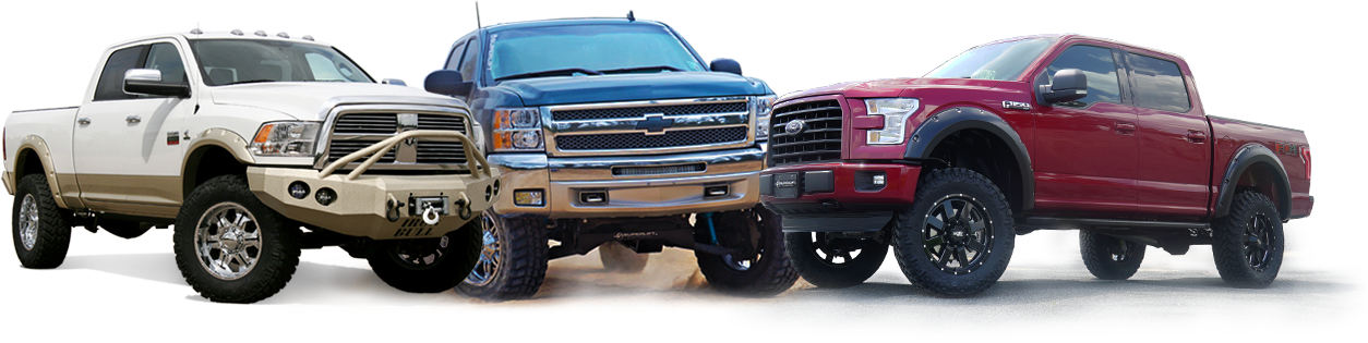 Lifted Truck Png - Lifted Trucks Png (1254x315), Png Download