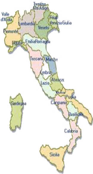 Le Regioni Dell Italia (350x611), Png Download