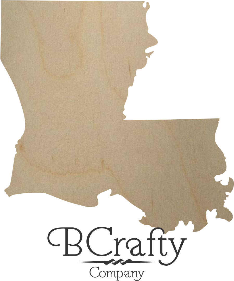 Wooden Louisiana Cutout - Louisiana State Shape (1124x1690), Png Download