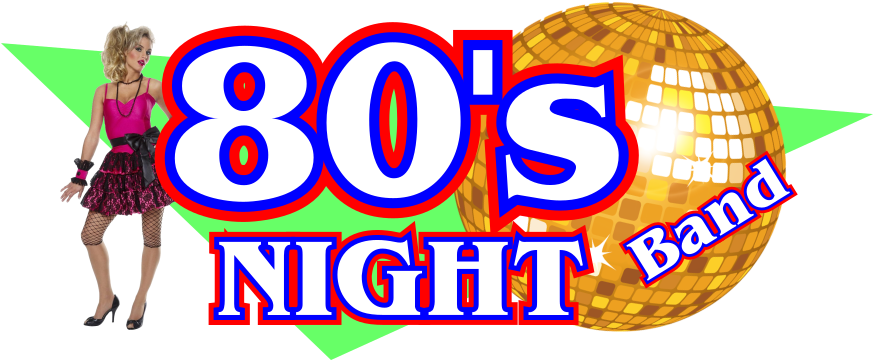 80's Night Band Is 6 Experienced Musicians Who Got - 80s Pink Party Girl Adult Womens Halloween Costume (872x409), Png Download