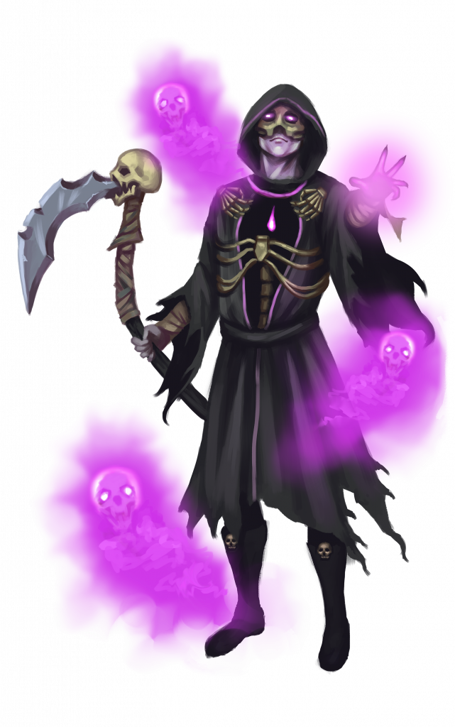 Necromancer - Necromancer Skeleton (641x1024), Png Download
