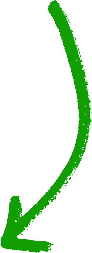 Green Curved Arrow (315x866), Png Download
