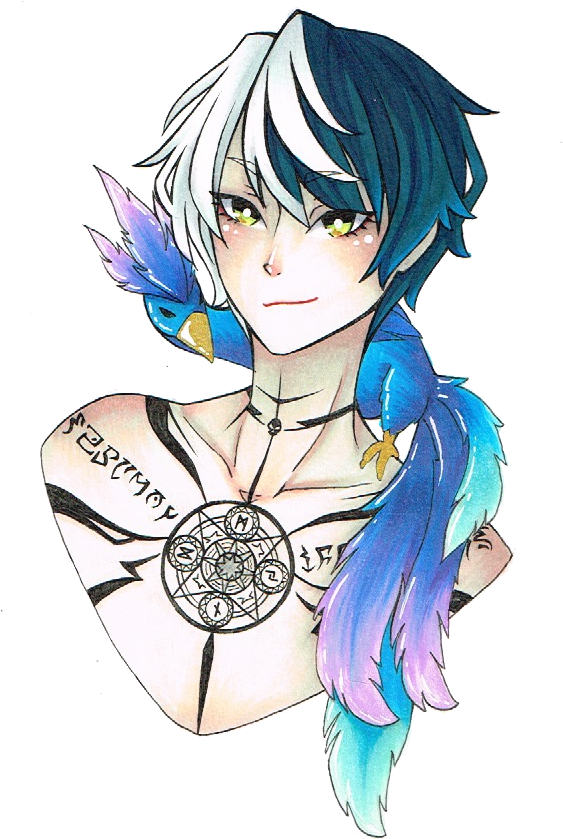 Necromancer By Cheese Cake Panda - Cartoon (573x882), Png Download