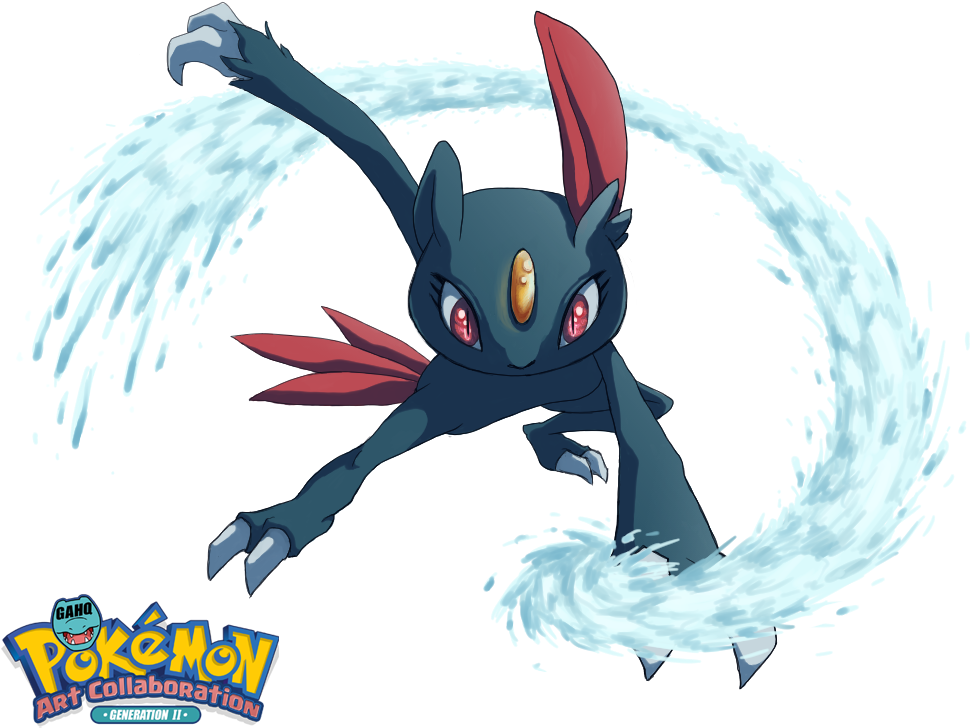 #215 Sneasel Used Icy Wind And Icicle Crash In The - Heartgold And Soulsilver [book] (969x750), Png Download