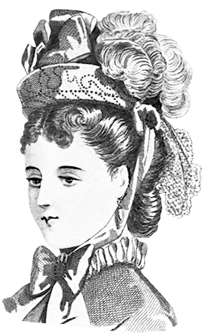 Latest Fashion Tips For Women's Hats 1871 - Victorian Era Png (335x532), Png Download