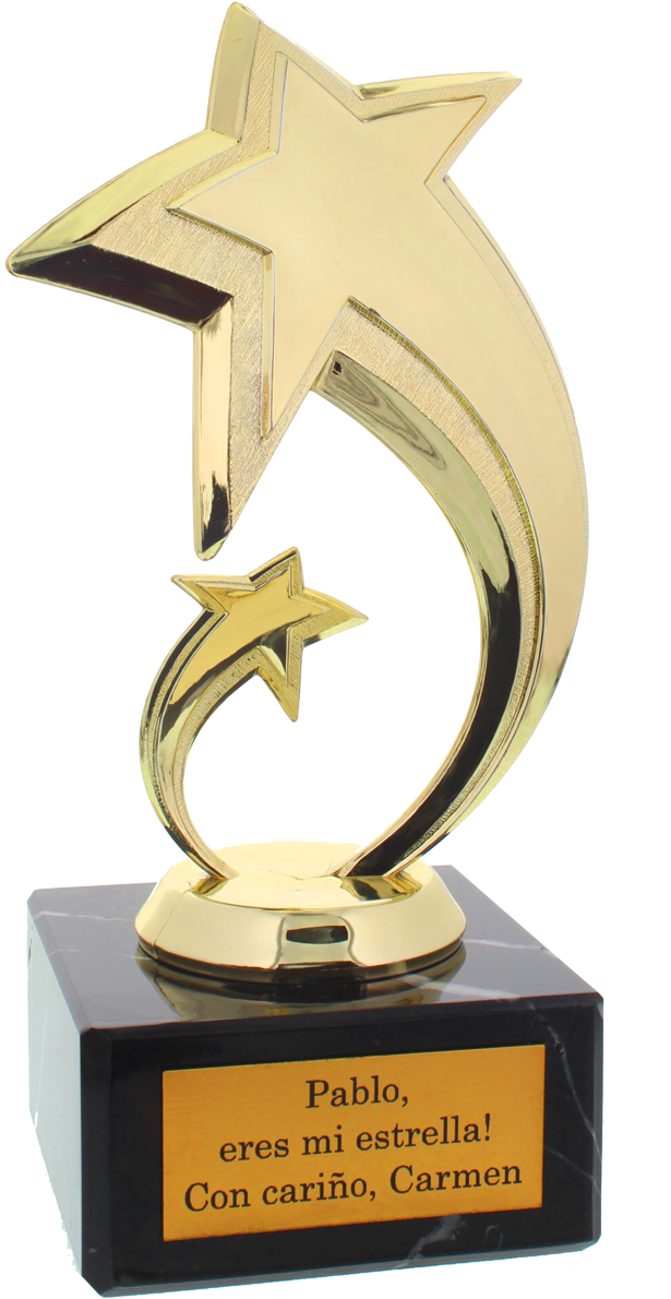 El Trofeo De Estrella Con Grabado - Trofeos De Estrella Png (1200x1200), Png Download