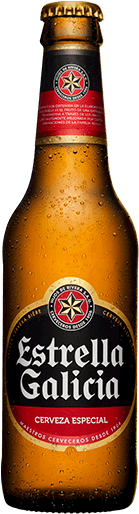 Estrella Galicia - Hijos De Rivera Estrella Galicia (228x582), Png Download