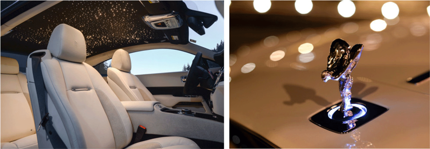 Rolls Royce Wraith Interior And Exterior - Rolls Royce (1534x542), Png Download