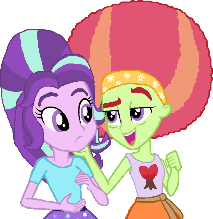 Afros Achtergrond Called Starlight Glimmer With Afro - Afro (1024x733), Png Download