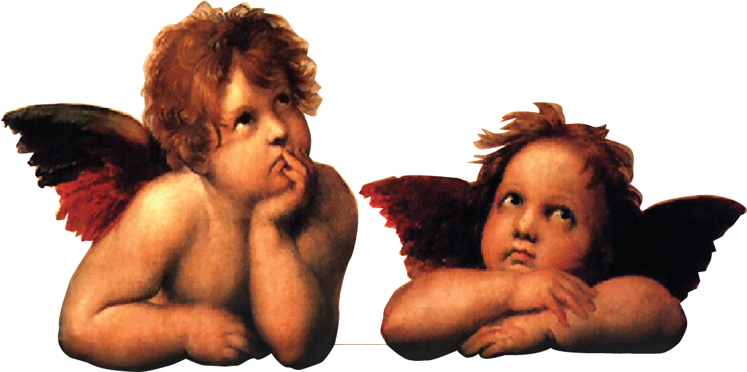 Angel Properties - Sistine Madonna Angels By Raphael Journal (1090x949), Png Download