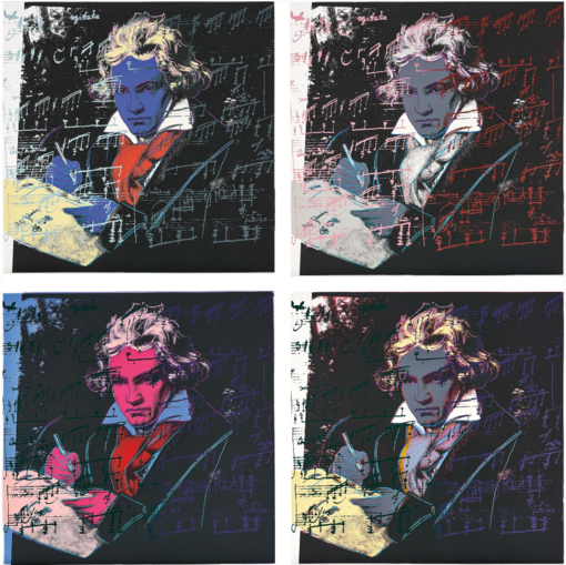 Beethoven Quartet - Andy Warhol Beethoven (1000x508), Png Download